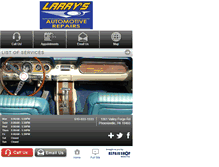 Tablet Screenshot of larrysautomotiverepair.net